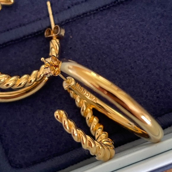 Missoma Radial Hoop Earrings - Picture 4 of 5